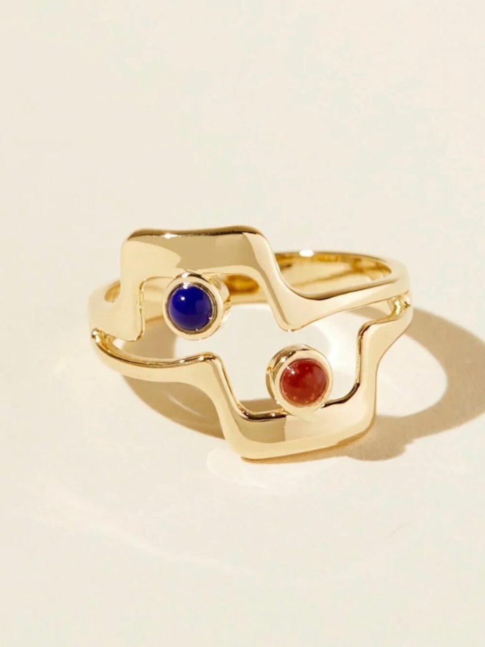 Retro! Lindsay Lewis Clark Ring - NWT Sz 7